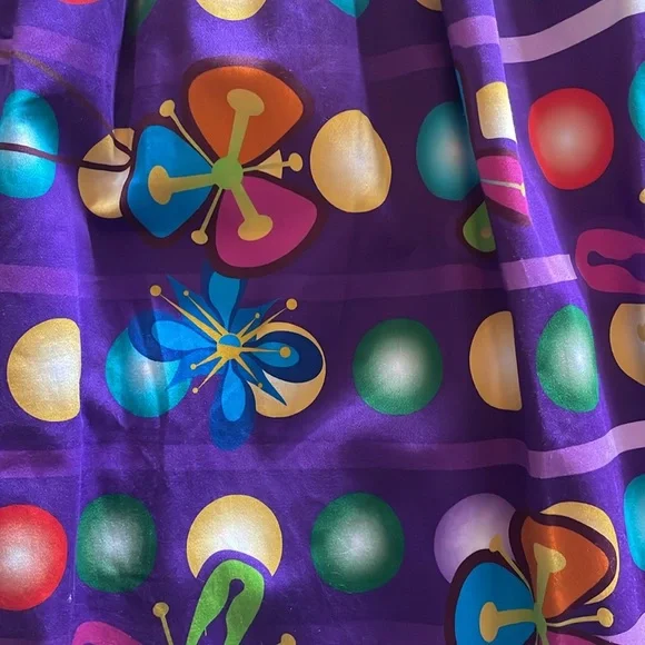 Disney Purple Midi Dress with Colorful Patterns - Picture 3 of 9